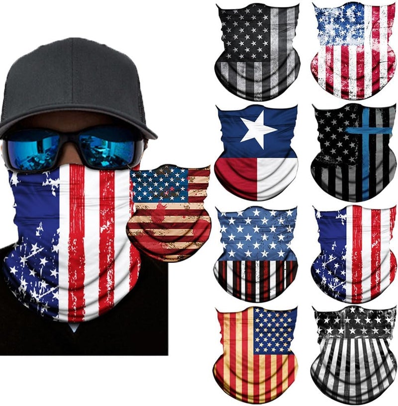 SIDAZON Neck Gaiter Mask,Bandana Gator Face Cover Mask Sun UV Protection,Neck Warmer Balaclava,Tube Face Scarf,Headband for Outdoor - Image 1